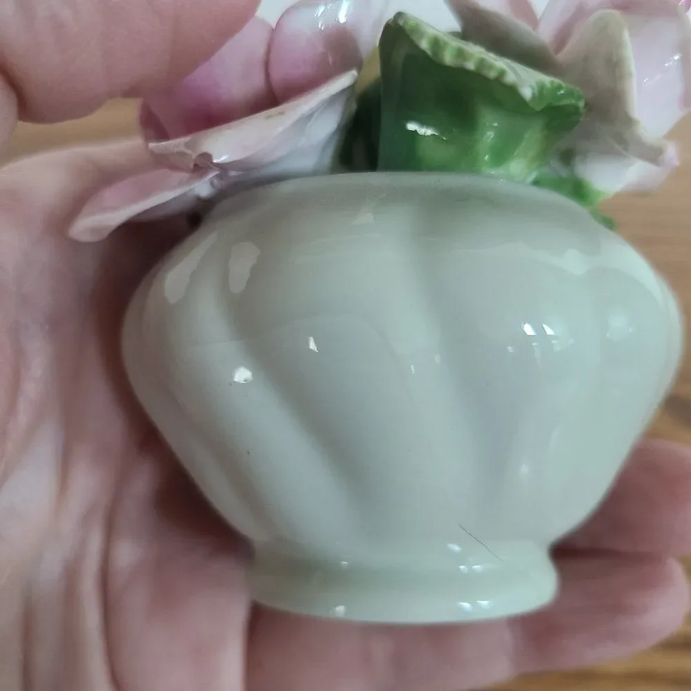 Vintage Radnor Bone China Mini Floral Bouquet Vase Capodimonte Porcelain